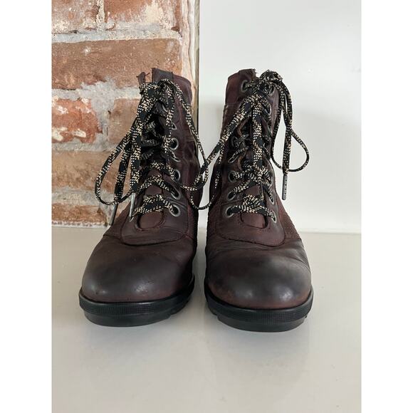 Sorel Lexi Waterproof Leather Wedge Boots Women’s Size‎ 7.5 EU 38.5 - Picture 3 of 9
